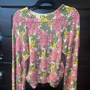 Mumu Vienna sweater fresh floral in pink
